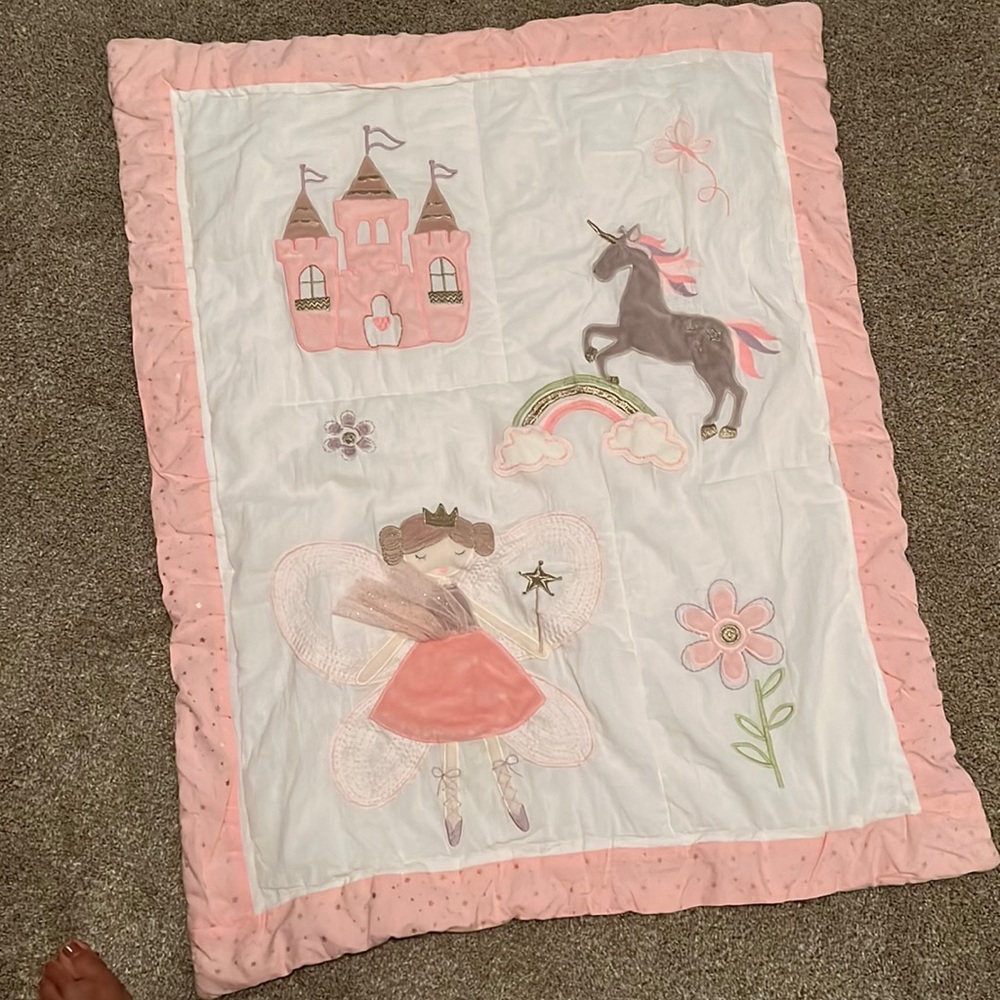 Pottery Barn Kids crib blanket